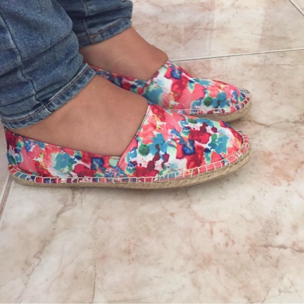 Pastel Colors Flatform Espadrille Loafer Flats - Picture 5 of 8